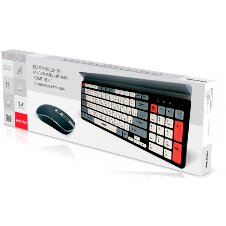 Клавиатура + мышь SmartBuy SBC-201359AG-KW - фото 3