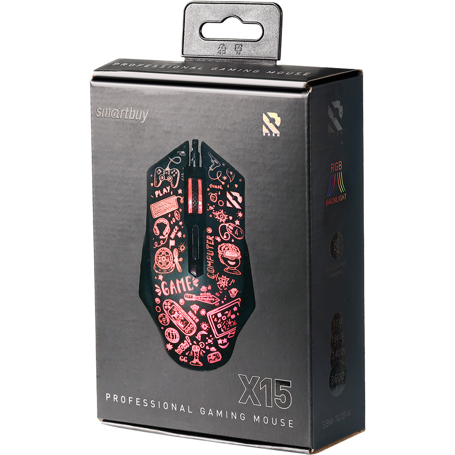 Мышь SmartBuy RUSH X15 Black - SBM-745G-K - фото 3