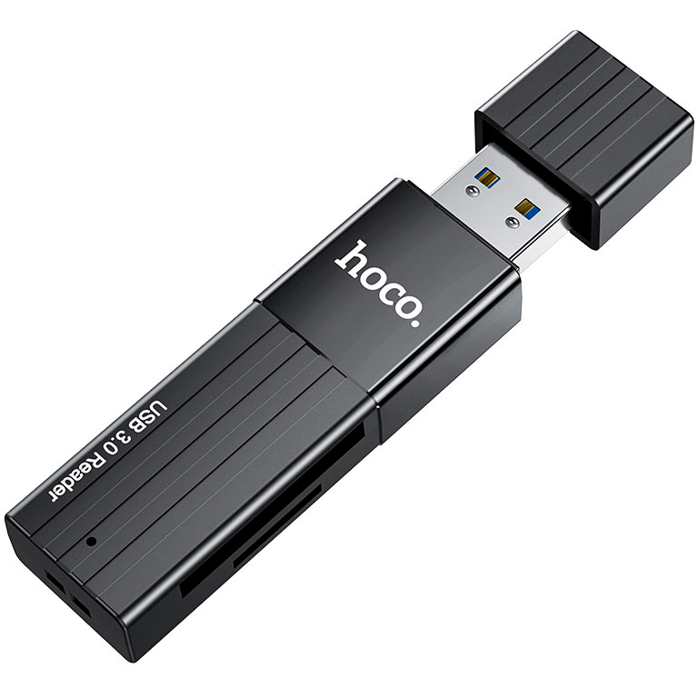 Кардридер HOCO HB20 Black - 6931474735201 - фото 3