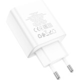 Сетевое зарядное устройство HOCO C102A Fuerza White (6931474777713)