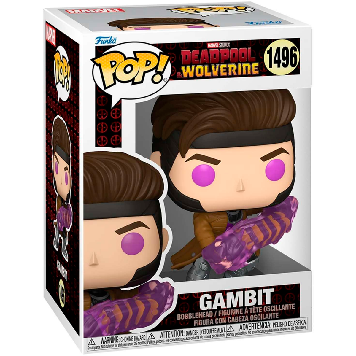 Фигурка Funko POP! Bobble Marvel Deadpool 3 Gambit - 84848 - фото 2
