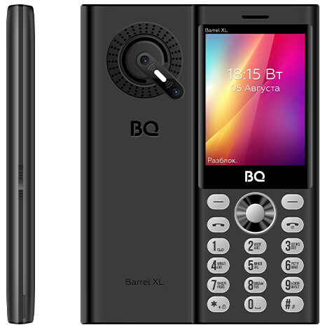 Телефон BQ 2832 Barrel XL Black/Silver - 86202362