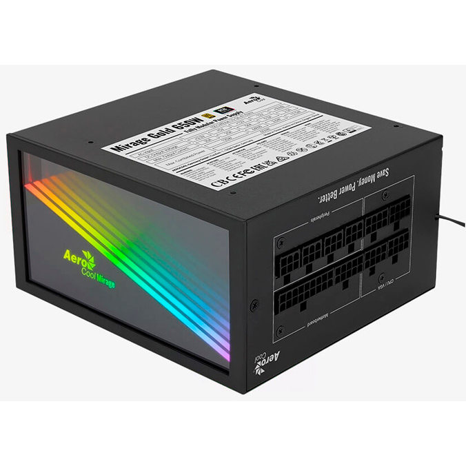 Блок питания 650W AeroCool Mirage Gold 650W Fully Modular