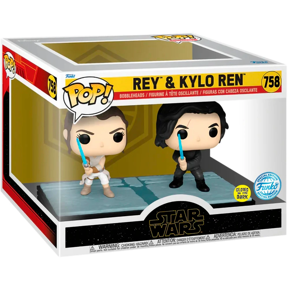 Фигурка Funko POP! Moment Bobble Star Wars Rey & Kylo Ren - 85182 - фото 2