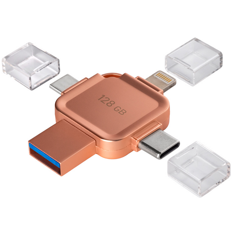 USB Flash накопитель 128Gb SmartBuy MC15A Metal Quad (SB128GBMC15A) - фото 2