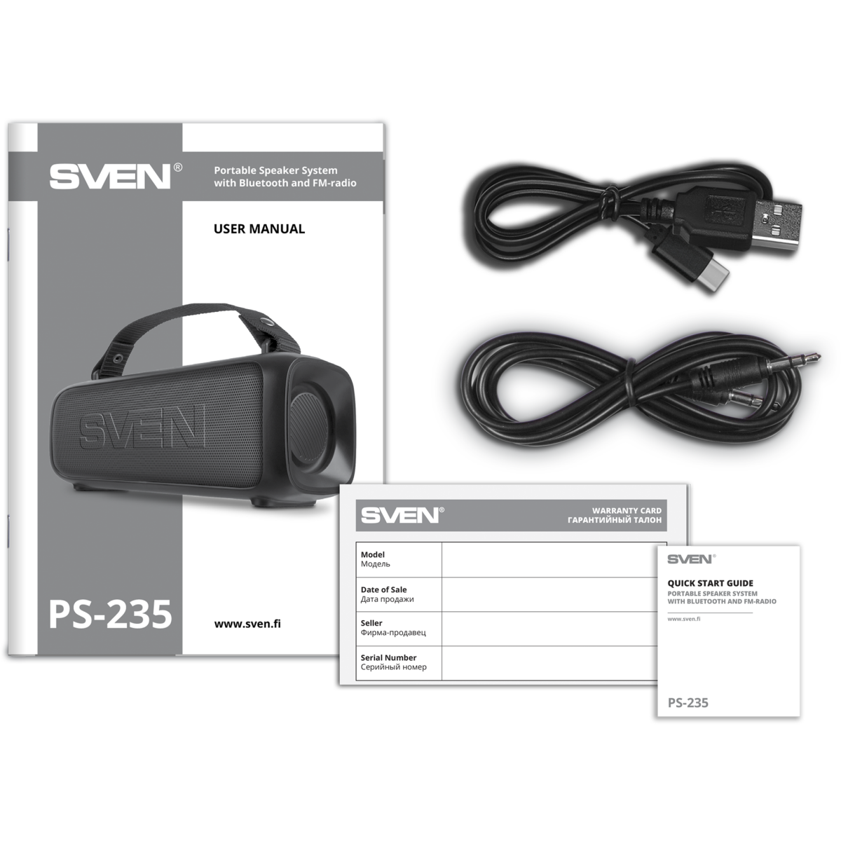 Портативная акустика Sven PS-235 Black - SV-022075 - фото 10