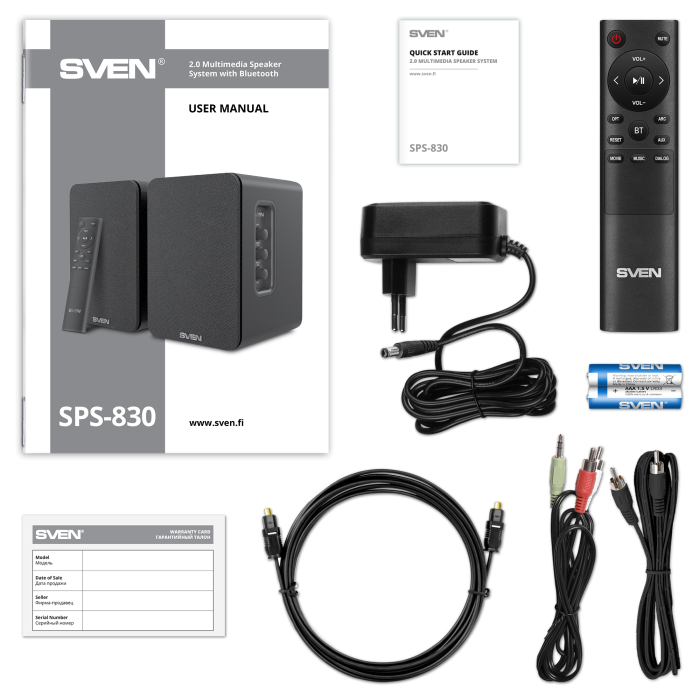Колонки Sven SPS-830 Black - SV-022556 - фото 6