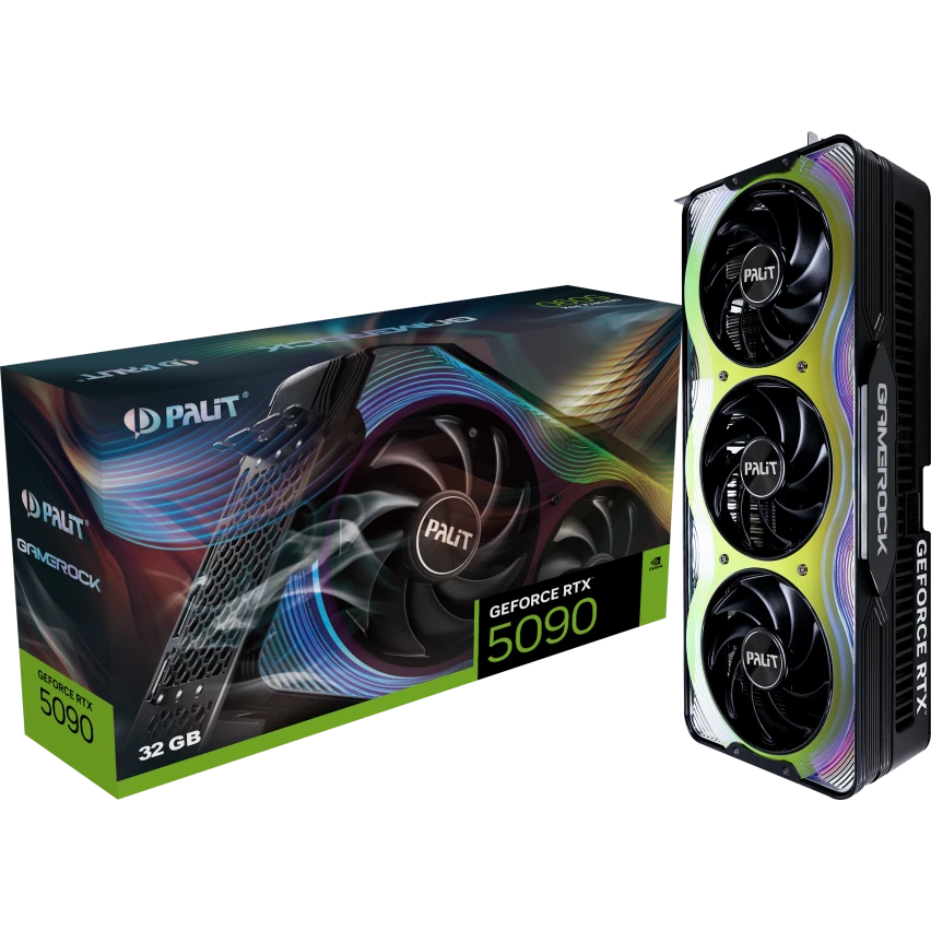 Видеокарта NVIDIA GeForce RTX 5090 Palit GameRock 32Gb (NE75090019R5-GB2020G) - фото 10