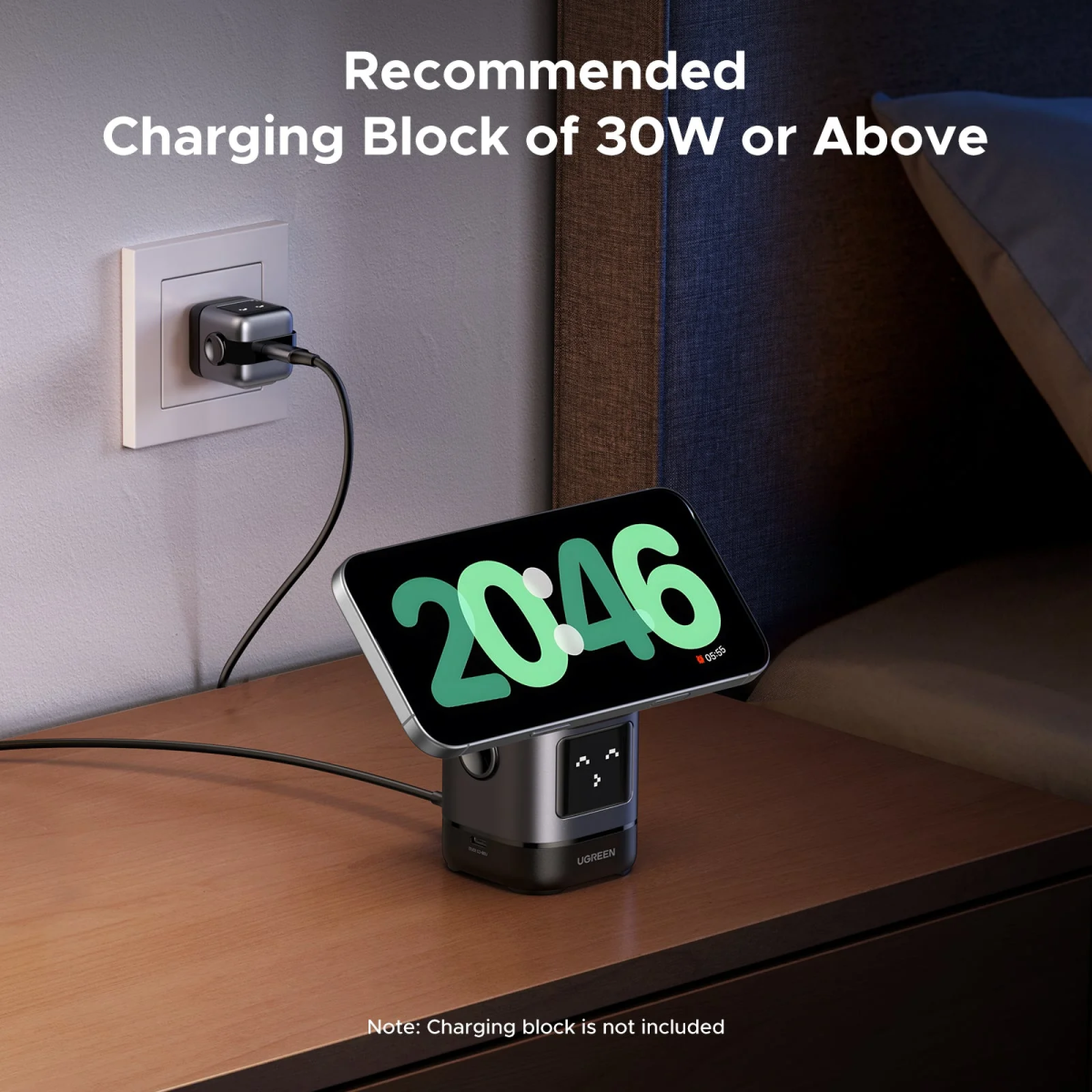 Беспроводное зарядное устройство UGREEN W709 (45775) - фото 7