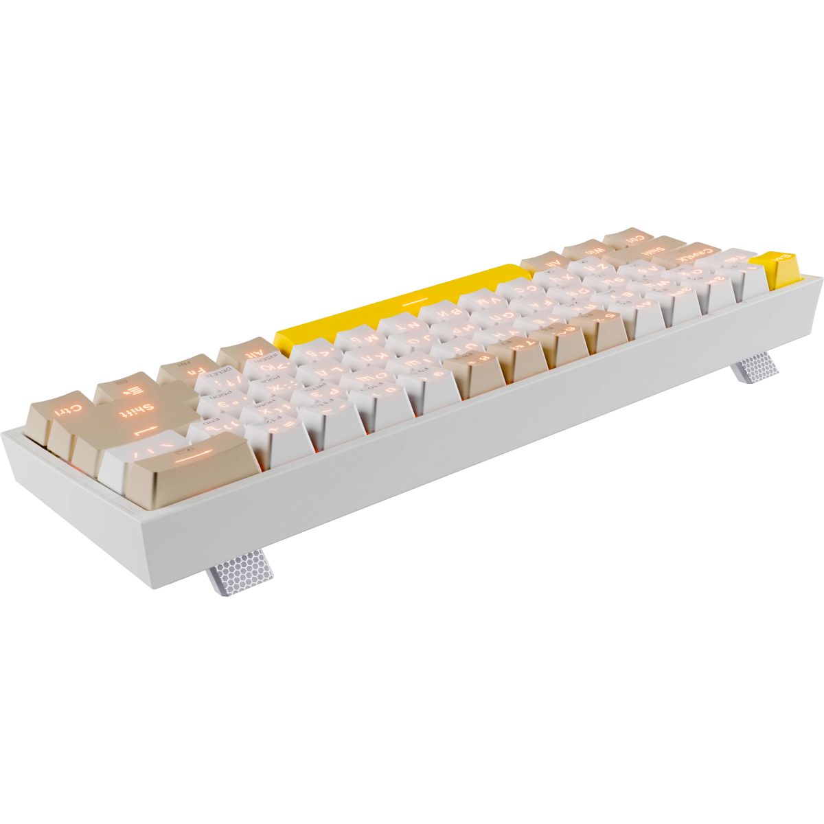 Клавиатура Redragon Fizz Pro Grey/Yellow - 72598 - фото 6