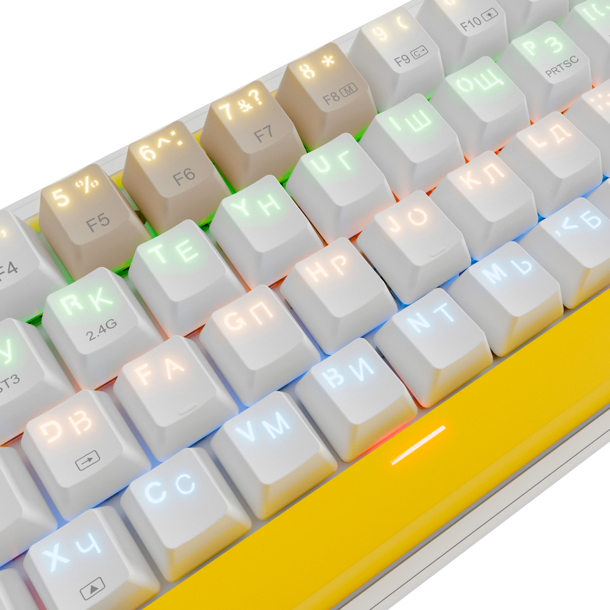 Клавиатура Redragon Fizz Pro Grey/Yellow - 72598 - фото 10