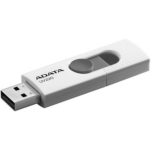 USB Flash накопитель 64Gb ADATA UV220 White/Grey - AUV220-64G-RWHGY - фото 2