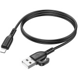 Кабель USB - Lightning, 1м, Borofone BX91 Symbol Black (6974443389883)