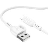 Кабель USB - Lightning, 1м, Borofone BX91 Symbol White (6974443389890)