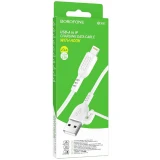 Кабель USB - Lightning, 1м, Borofone BX91 Symbol White (6974443389890)