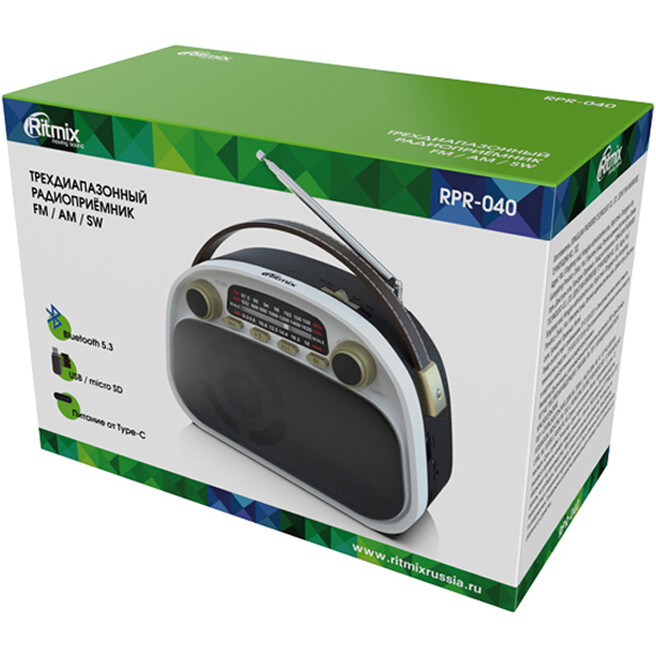 Радиоприёмник Ritmix RPR-040 White - фото 8
