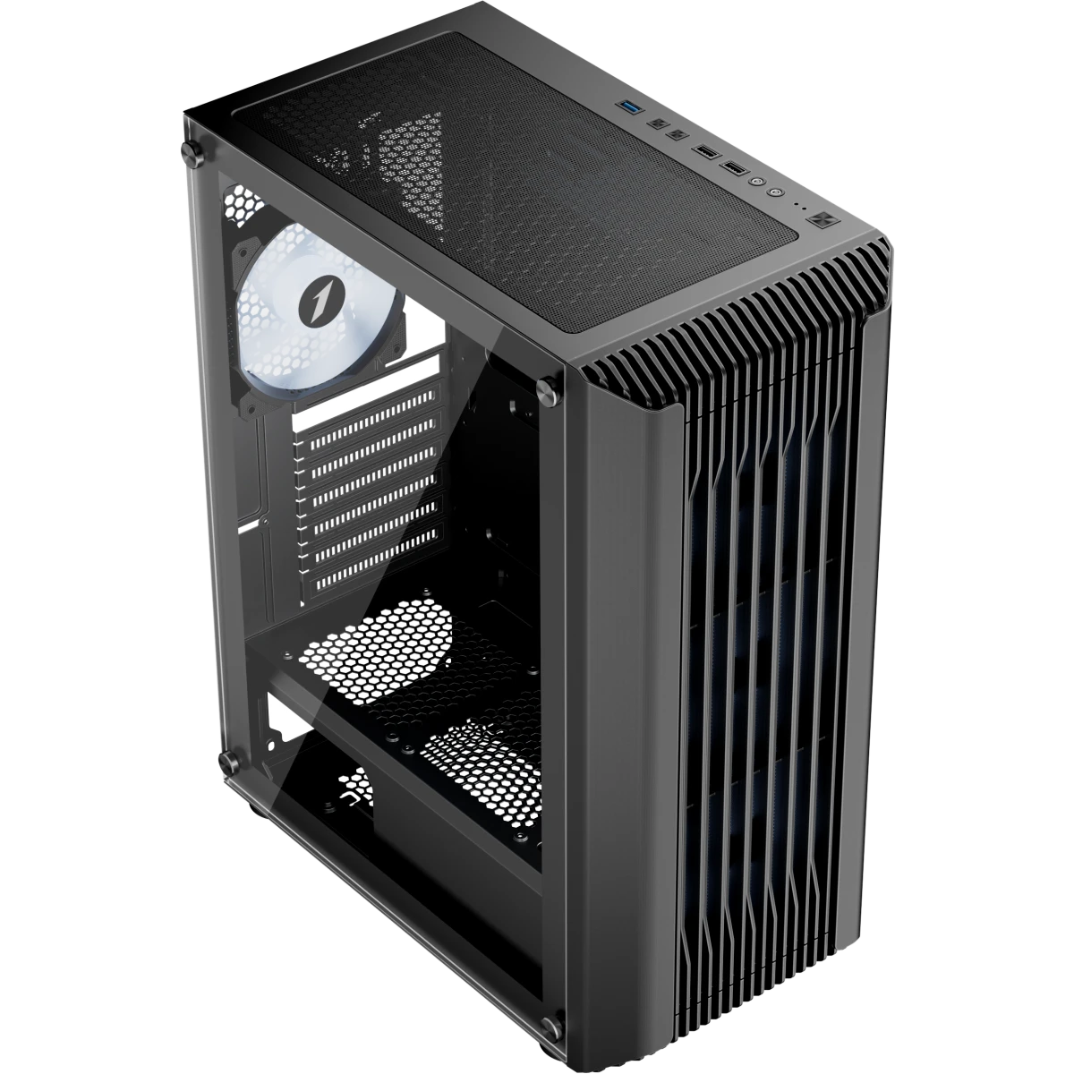 Корпус 1STPLAYER BULLET HUNTER H6 ARGB Black - H6-BK-4F7 - фото 2