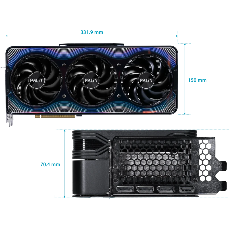 Видеокарта NVIDIA GeForce RTX 5090 Palit GameRock OC 32Gb (NE75090S19R5-GB2020G) - фото 9