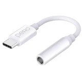Переходник USB Type-C - 3.5 Jack, PERO AD09 White