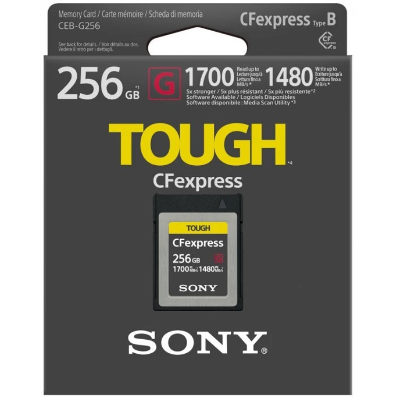 Карта памяти 256Gb CFexpress Sony Type B TOUGH (CEB-G256/J)
