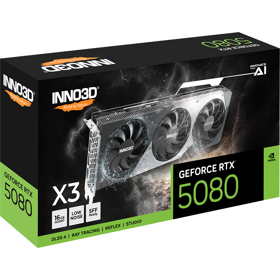 Видеокарта NVIDIA GeForce RTX 5080 INNO3D X3 16Gb (N50803-16D7-176068N) - фото 4