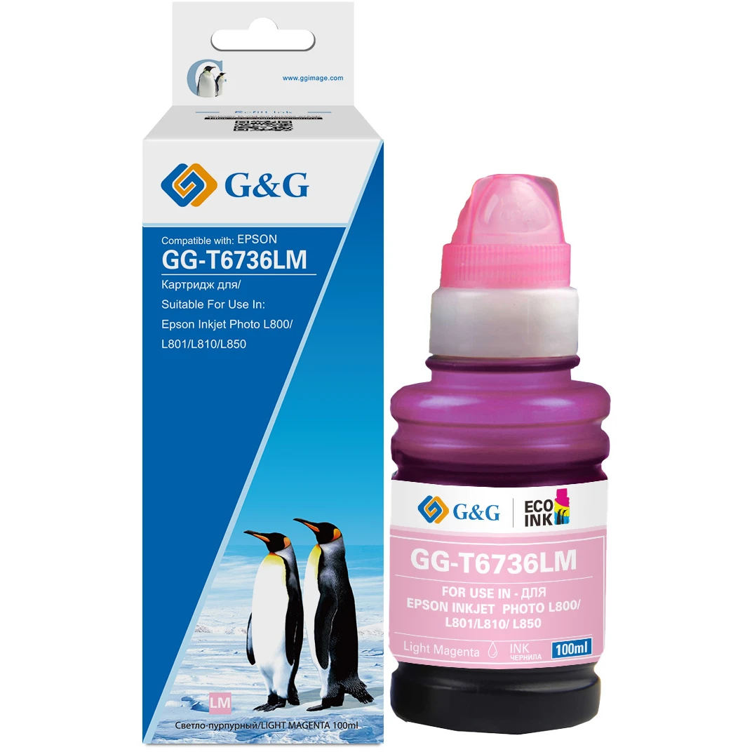 Чернила G&G GG-C13T67364A Light Magenta