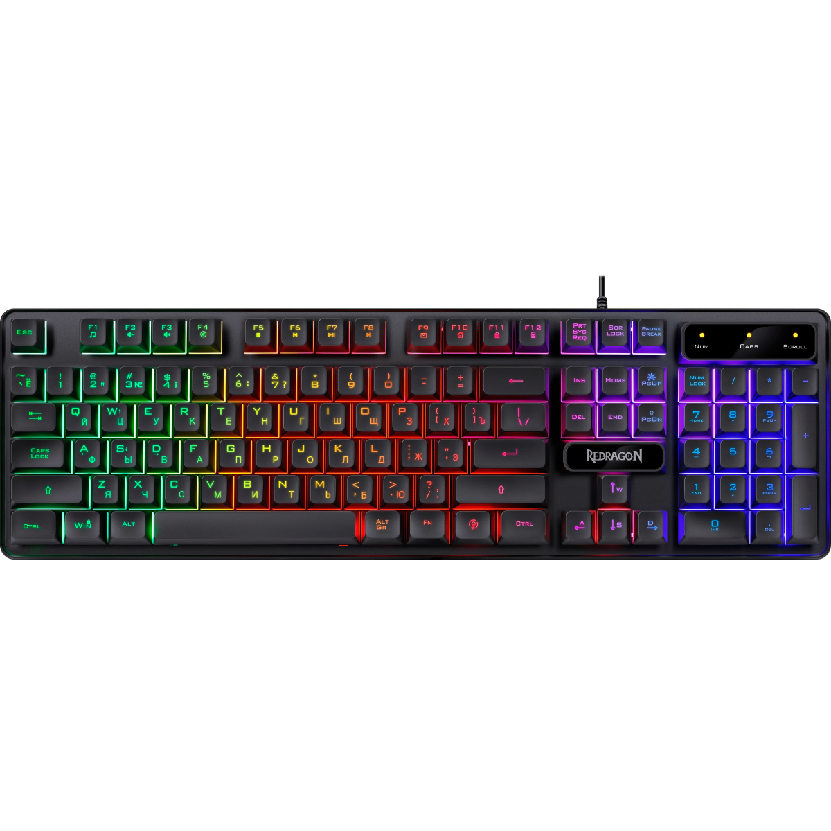 Клавиатура + мышь + коврик + гарнитура Redragon S137 - 72335 - фото 3