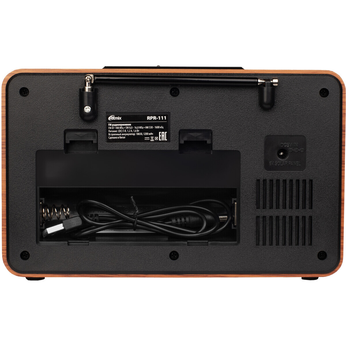 Радиоприёмник Ritmix RPR-111 Wood - фото 2
