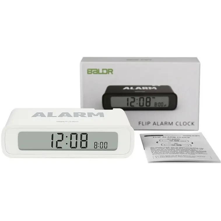 Часы-будильник BALDR B0346S White - B0346S-WHITE - фото 9