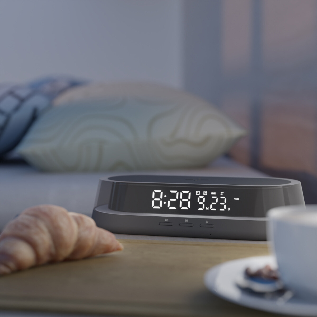 Часы-будильник Lyambda WCW101-BK Black - фото 5