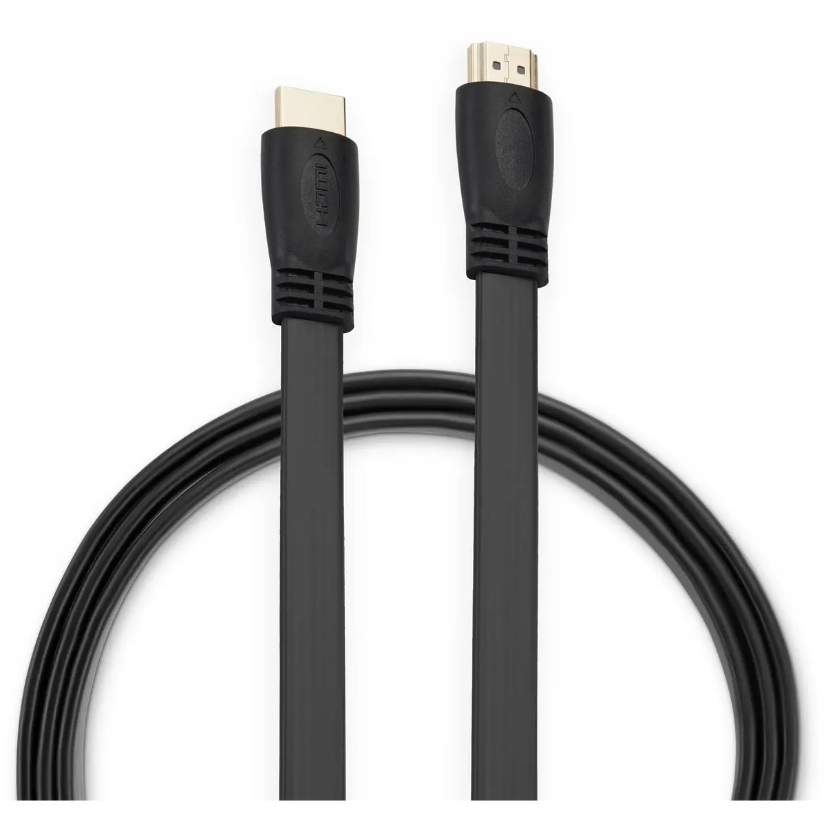 Кабель HDMI - HDMI, 1.5м, Buro BU-HDMI-FLAT-V1.4-1.5M