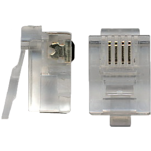 Коннектор RJ-12 TWT TWT-PL12-6P4C/100, 100 шт.