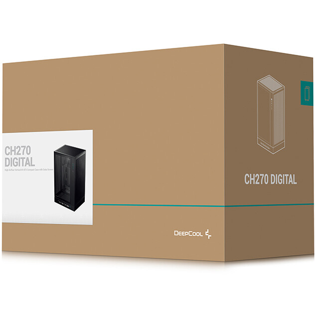 Корпус DeepCool CH270 Digital Black - R-CH270-BKNDM0-G-1 - фото 11