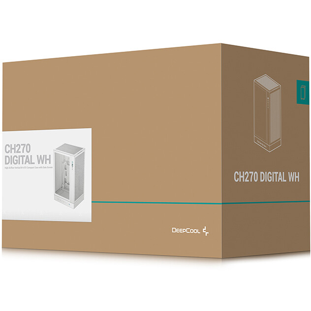 Корпус DeepCool CH270 Digital White - R-CH270-WHNDM0-G-1 - фото 11