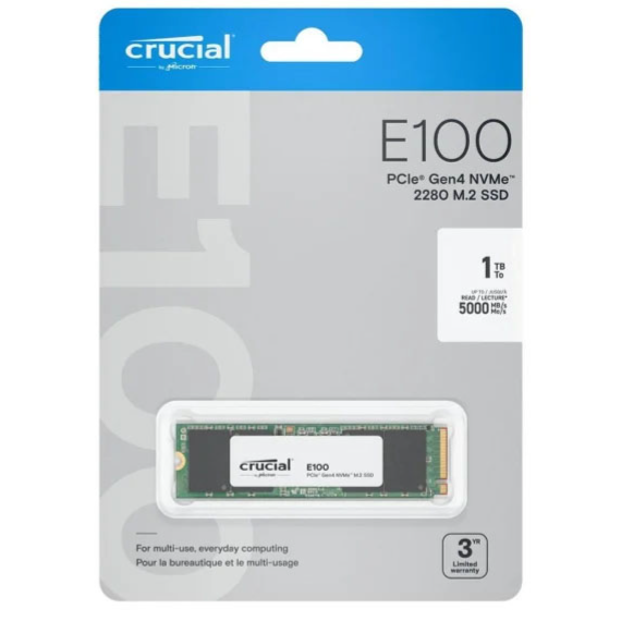 Накопитель SSD 1Tb Crucial E100 (CT1000E100SSD8) - фото 4