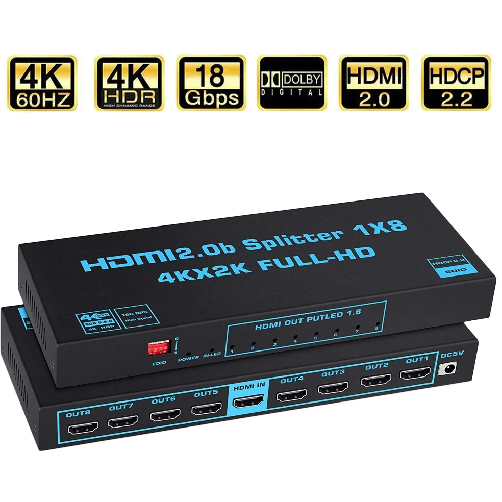 Разветвитель HDMI Orient HSP0108HL-2.0 - фото 2