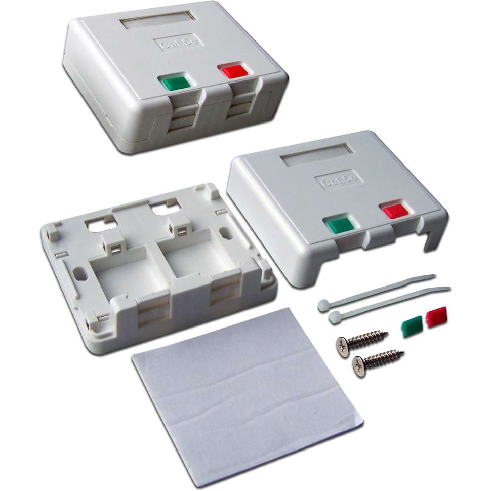 Настенная коробка Lanmaster LAN-SA2/S-WH