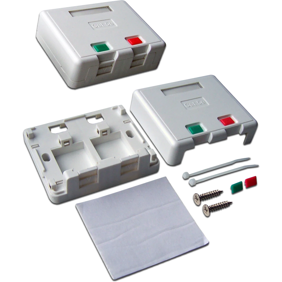 Настенная коробка Lanmaster LAN-SA2/S-WH