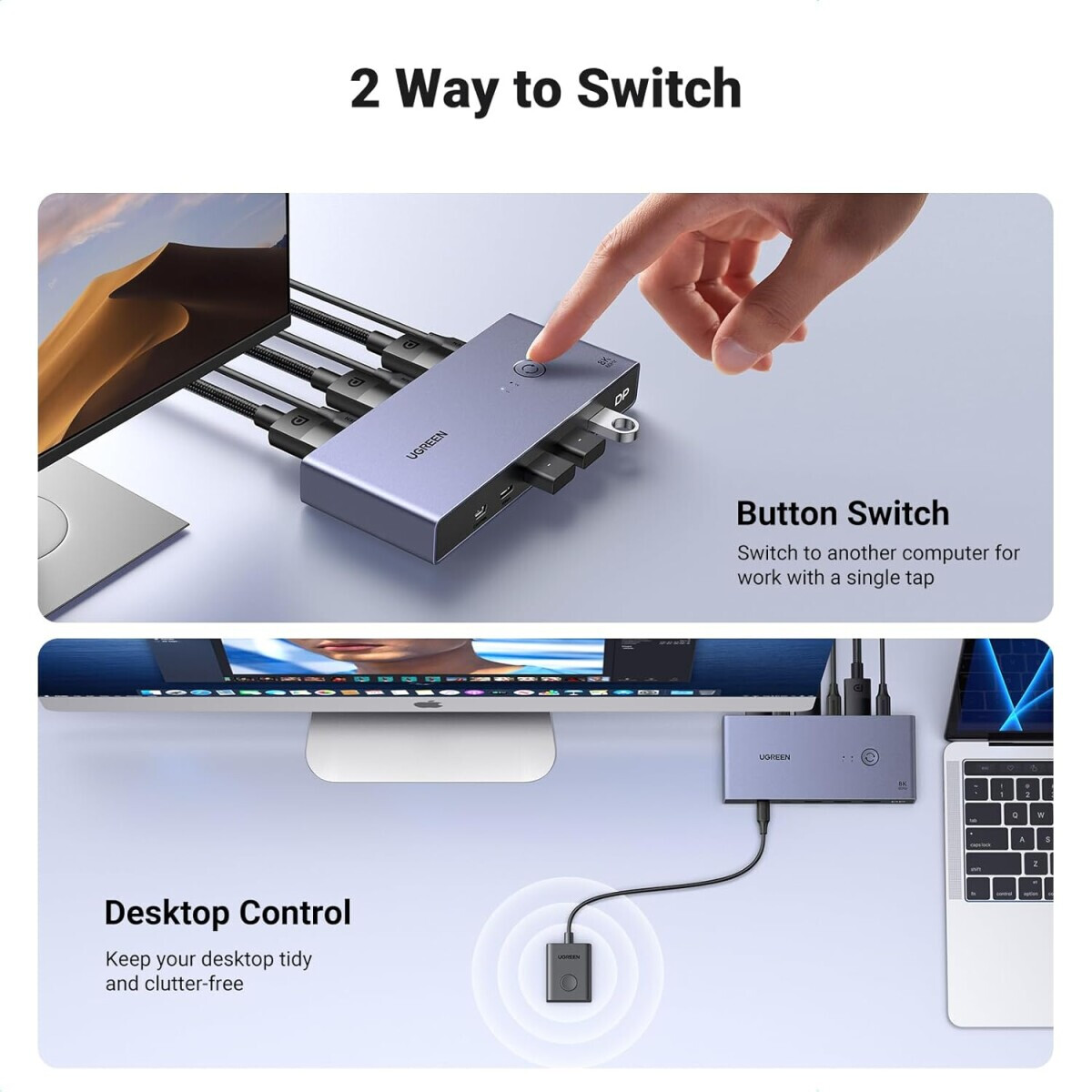 Переключатель DisplayPort UGREEN CM695 - 25962 - фото 8