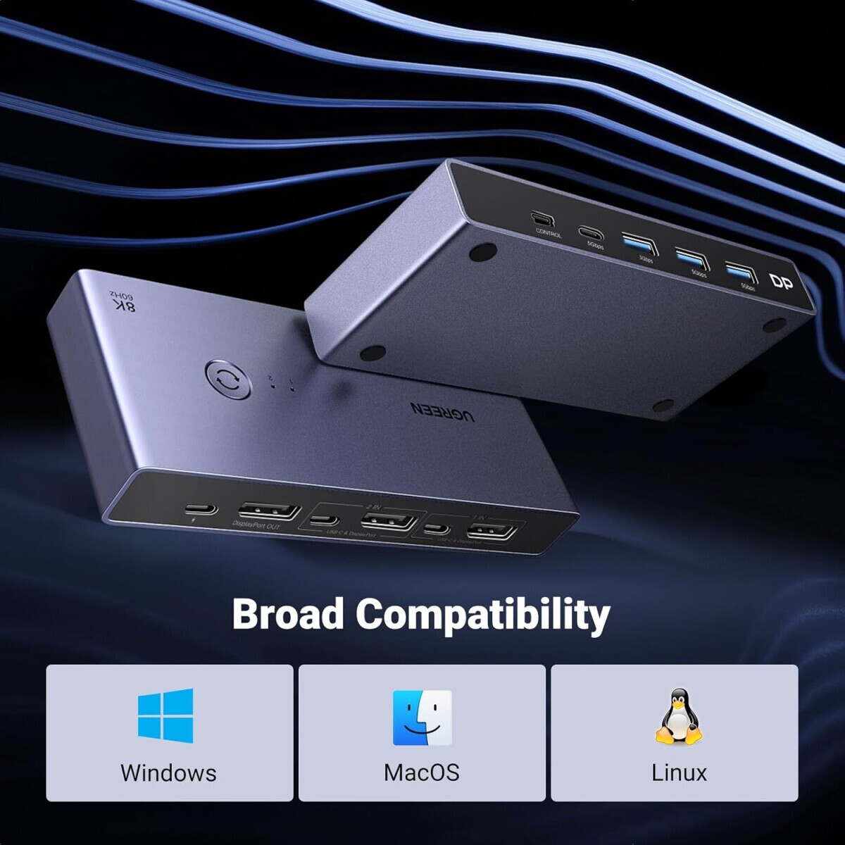 Переключатель DisplayPort UGREEN CM695 - 25962 - фото 9