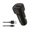 Автомобильное зарядное устройство ttec SmartCharger 2.4A + USB-C Cable Black - 2CKS30