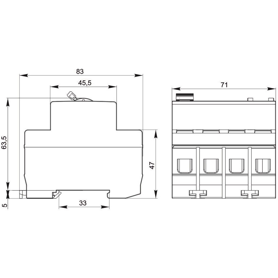 Выключатель дифференциального тока (УЗО) GENERICA MDV15-4-040-300 - фото 2