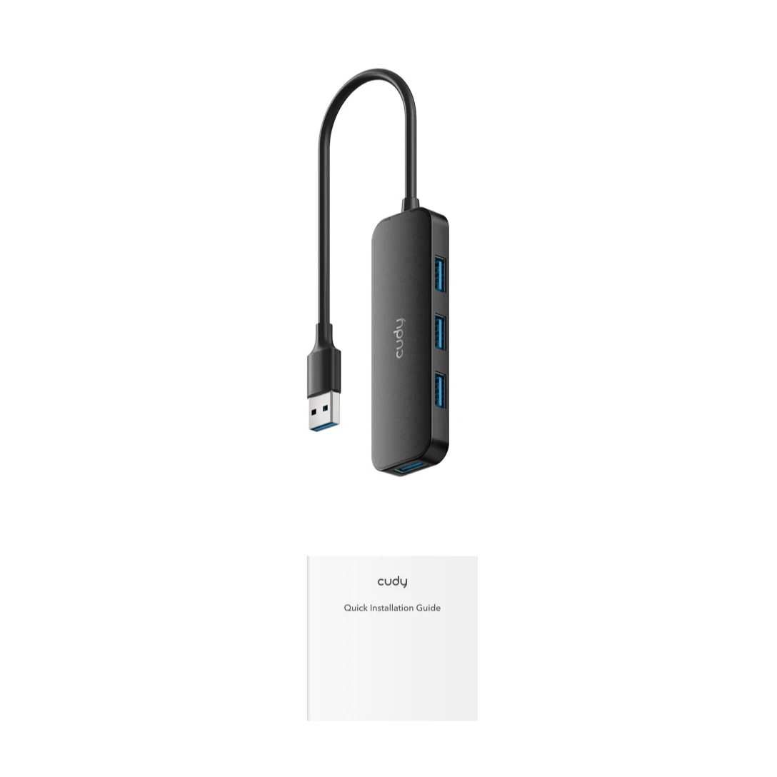 USB-концентратор Cudy 4-Port USB-A 3.0 Hub (UH40A) - фото 2