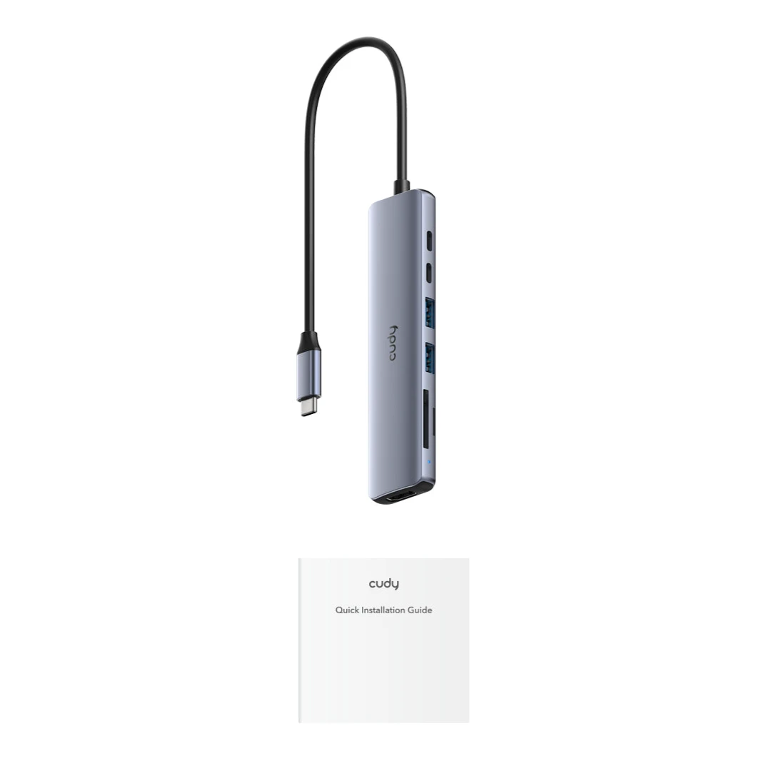 Док-станция Cudy 7-IN-1 USB-C Hub (UH407) - фото 2