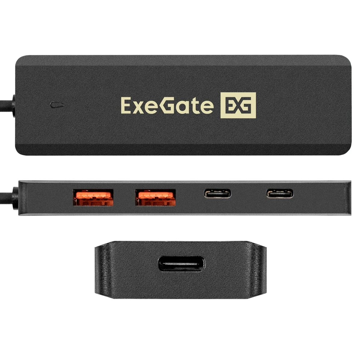 USB-концентратор ExeGate DUB-2C2P/10G - EX298169RUS - фото 2