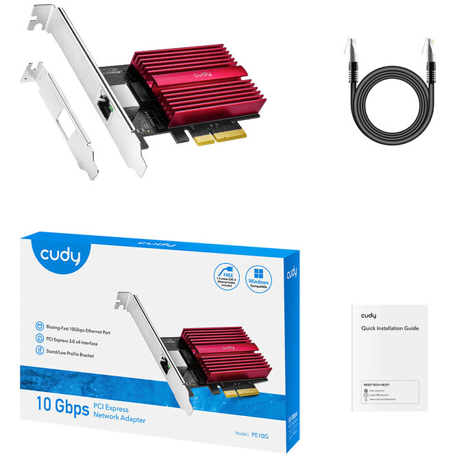 Сетевая карта Cudy PE10G - фото 3