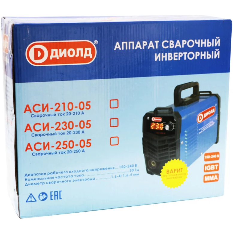 Сварочный аппарат ДИОЛД АСИ-230-05 - 30012310 - фото 6