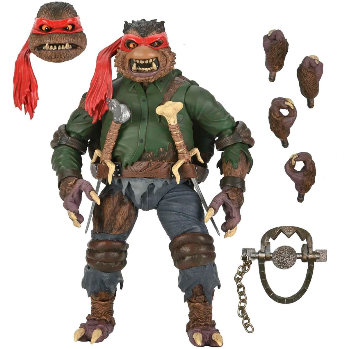 Фигурка NECA Universal Monsters/Teenage Mutant Ninja Turtles Raphael as The Wolfman - 634482543009 - фото 2