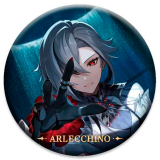 Значок miHoYo Genshin Impact Arlecchino (6942421149651)