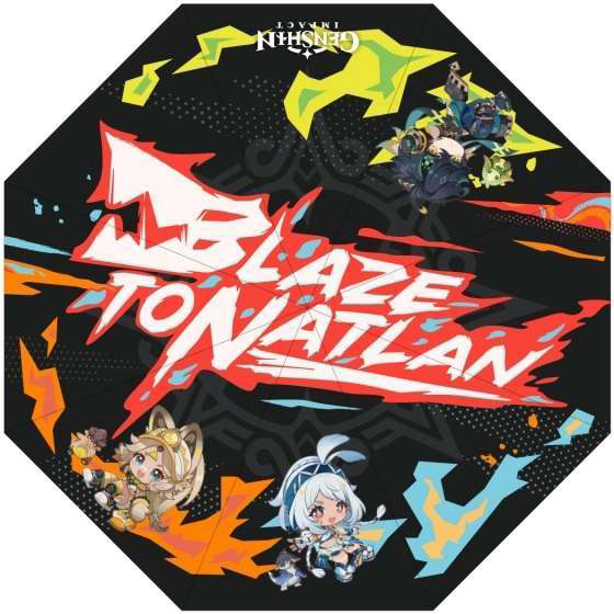 Зонт miHoYo Genshin Impact Burning Nata (6942421138549)